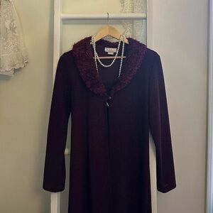 Maria Gabrielle New York long cardigan burgundy